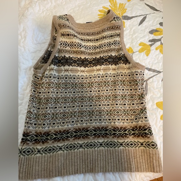 2000s Gap Fair Isle Sweater Vest, 100% wool; Read Measurements! - Picture 7 of 7